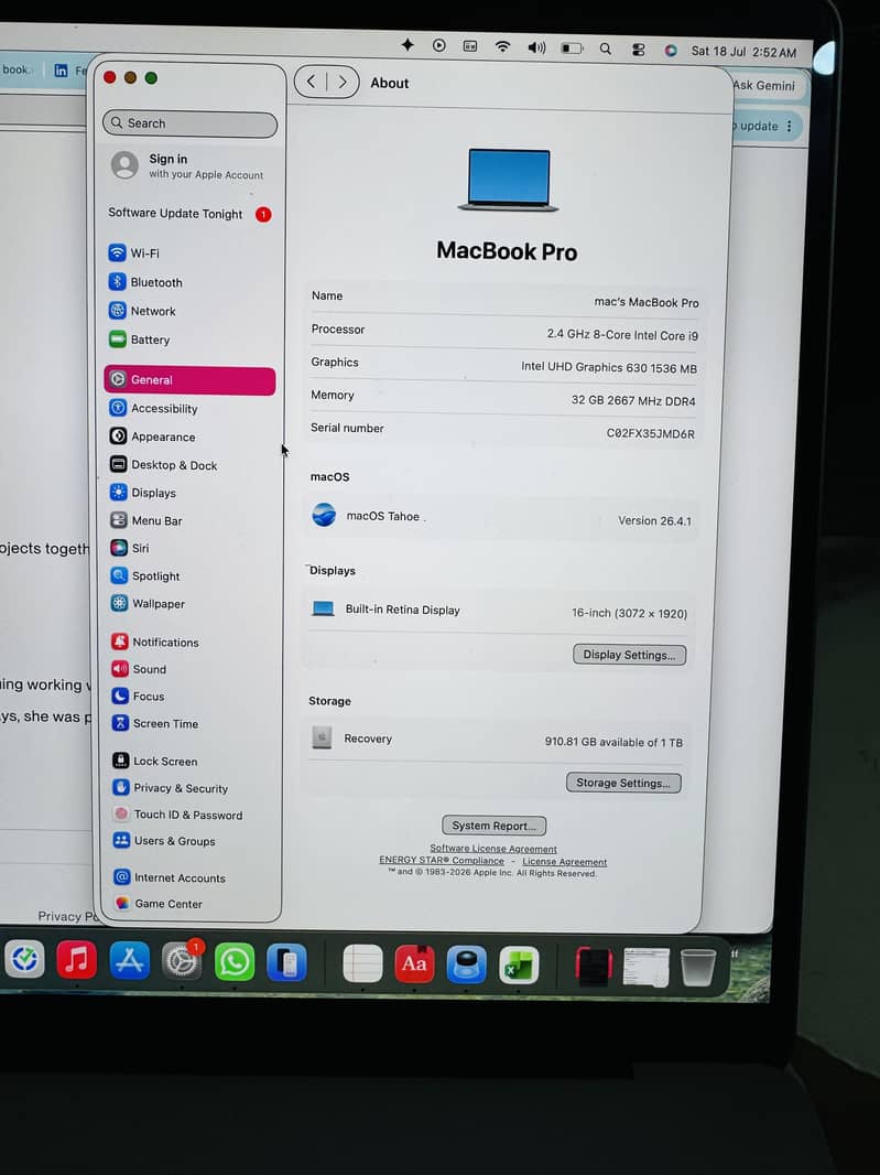 Macbook pro 9