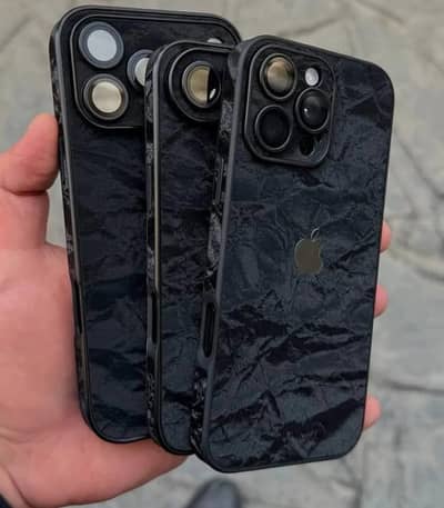 Luxury Deep Black Ocean Velvet Case