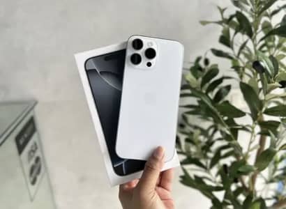 iPhone 16pro Max white colour LLA Jv