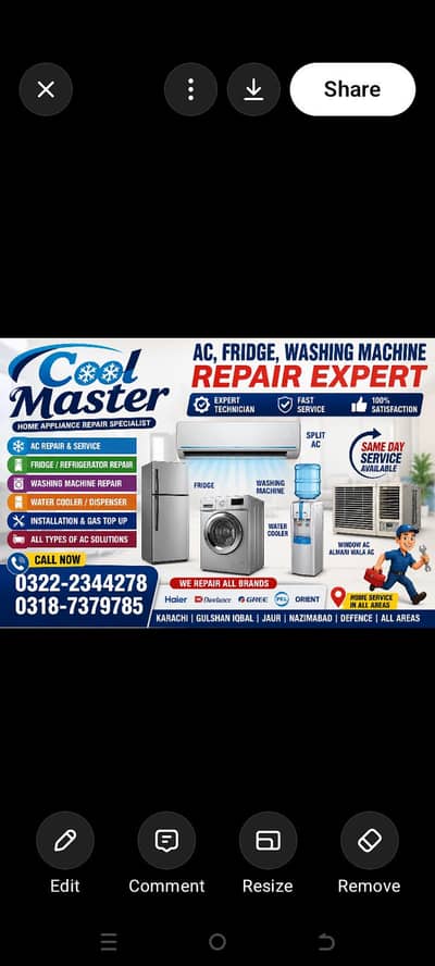 AC Service | AC Repair | DC Inverter Card Repair | Fridge & Water