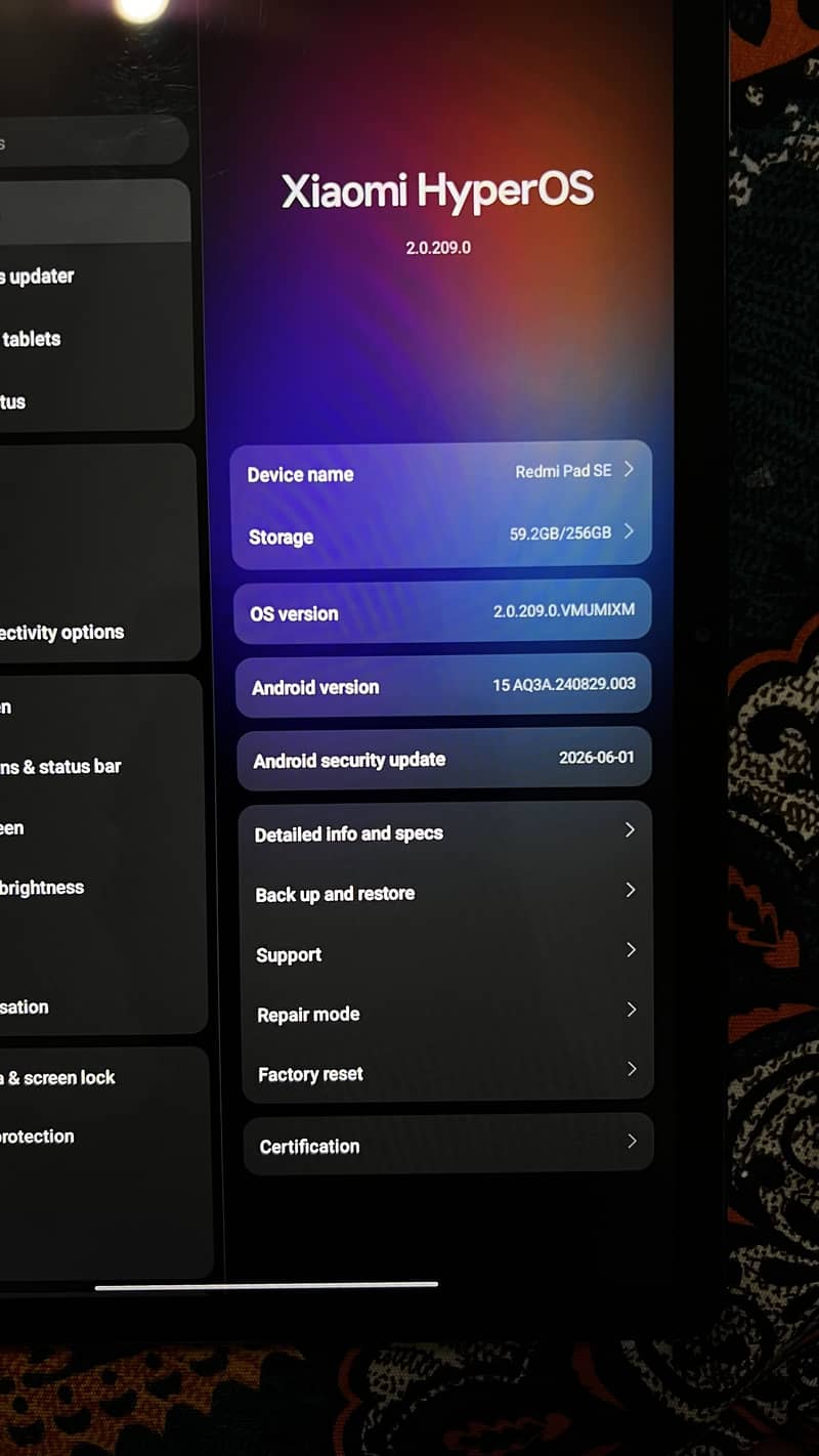 Redmi pad SE 6