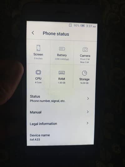 Itel A33