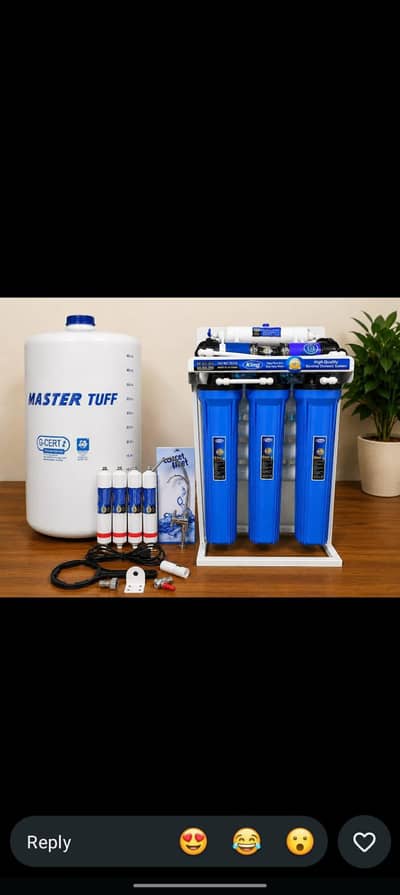 King RO Water Filter | Domestic Water Filter with Stand Gauge