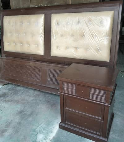 bed structure kikar and kail wood with sheet plywood