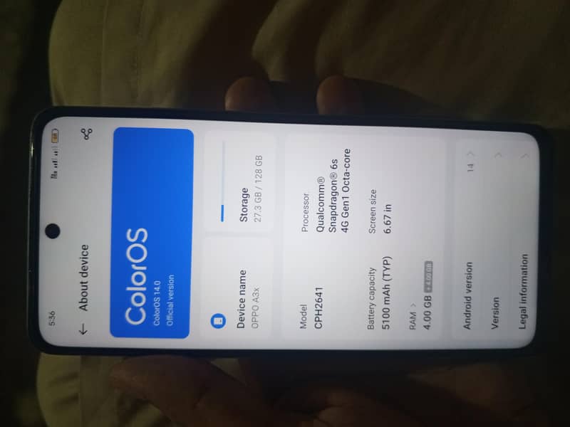 OPPO A3x 0