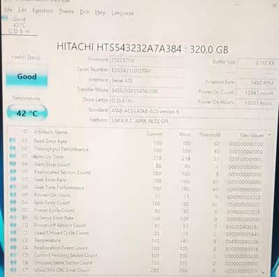 laptop and PC hard drive 320gb