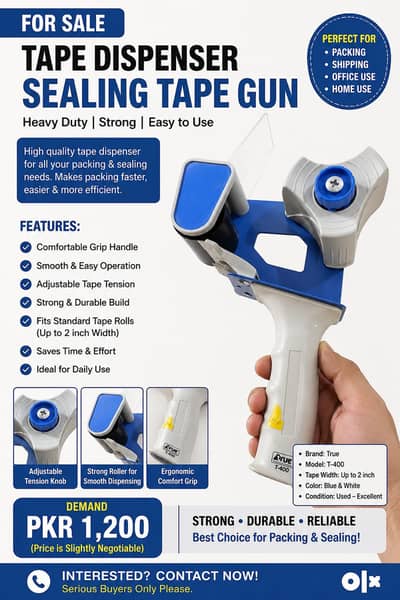 Tape Dispenser Gun Heavy Duty – Excellent Condition
