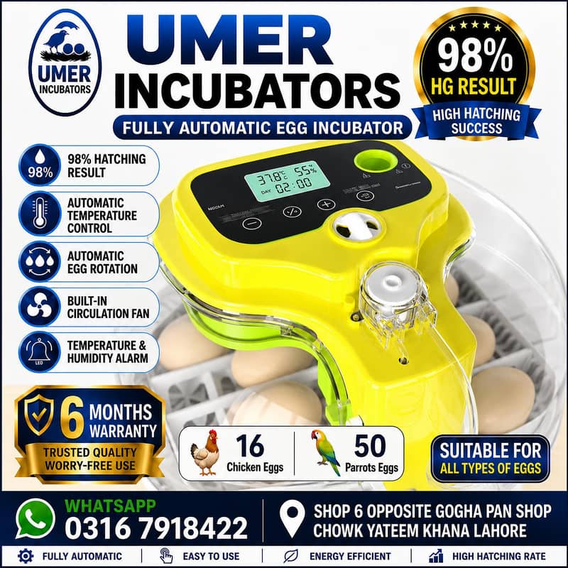 Automatic Egg Incubator | Egg Hatching Machine | Incubator | Brooder 3