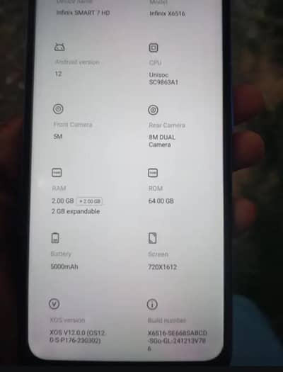 Infinix Smart 7 hd