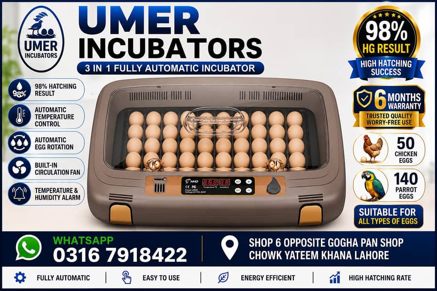 Automatic Egg Incubator | Egg Hatching Machine | Incubator | Brooder 2