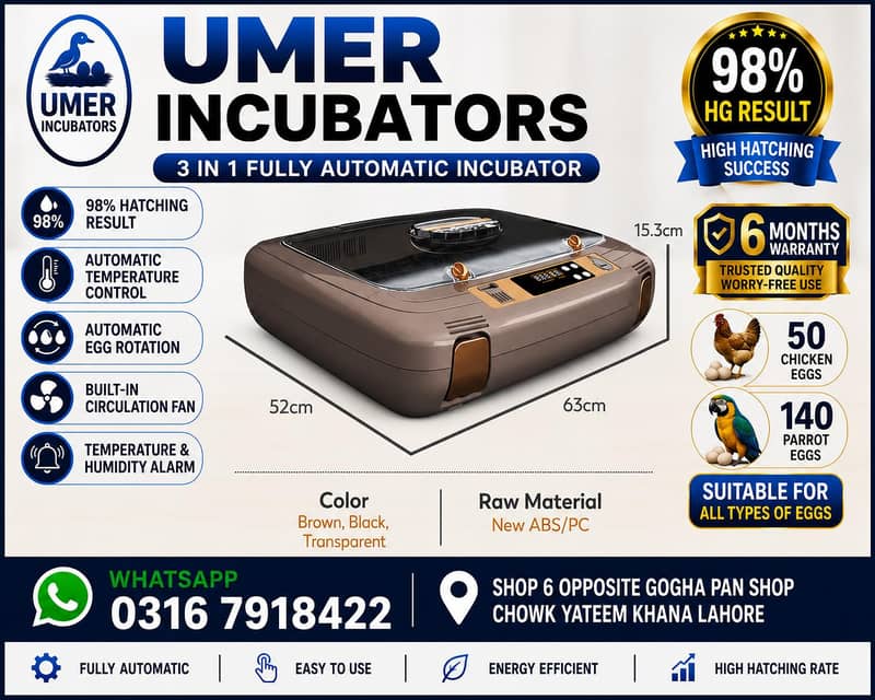 Automatic Egg Incubator | Egg Hatching Machine | Incubator | Brooder 6