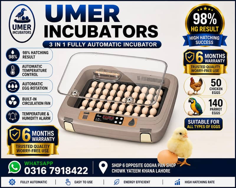 Automatic Egg Incubator | Egg Hatching Machine | Incubator | Brooder 7