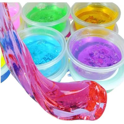 12 Pack Magical Crystal Soft Slime For Kids And Adults.