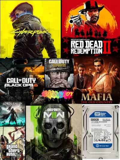 FULL OF GAMES HARD DRIVE 500GB