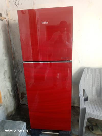 Haier 246L Glass door with 10/10 condition