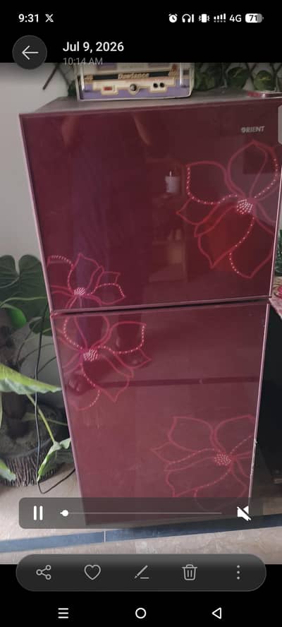 Orient Refrigerator used + Stabilizer in good quality