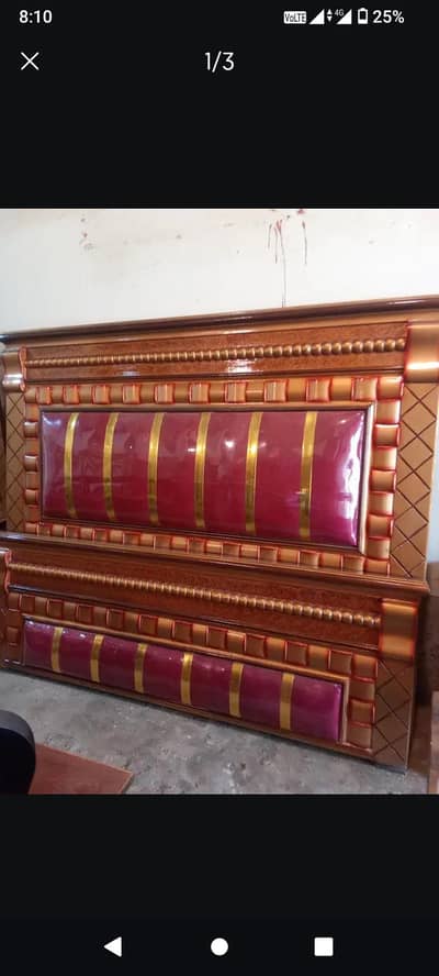 GOLDEN wooden with red poshish