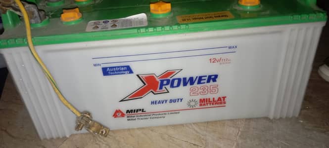 Millat X-Power 235 Heavy Duty Batteries| 12V 117Ah | Only 3 Months Us