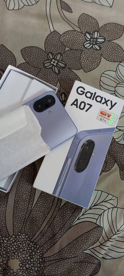 samsung A07 with complete box 10 months offical warenty [4/64) unused