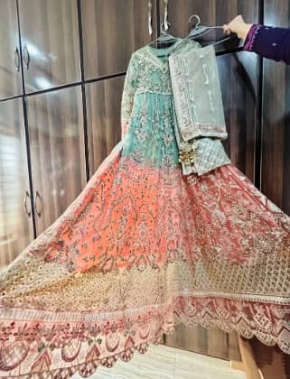 Bridal Maxi/ Bridal Dress/ Wedding dress / Fancy /walima barat dress