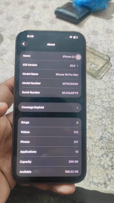 16 pro max non pta 256gb