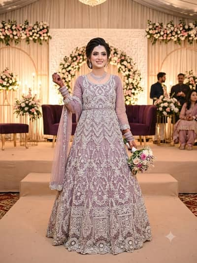 Bridal Maxi/ Bridal Dress/ Wedding dress / Fancy /walima barat dress