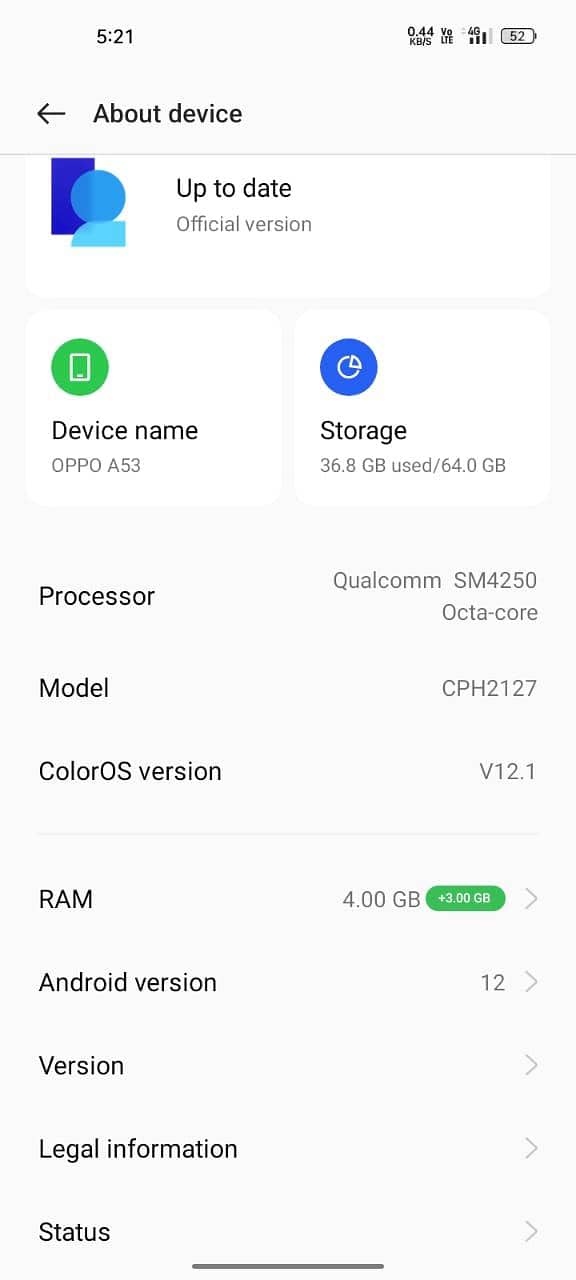 OPPO A53 5