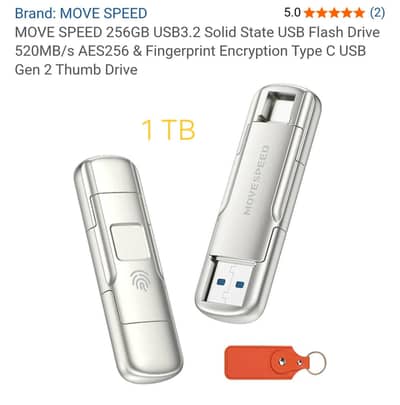 Movespeed 1TB Flash drive with fingerprint