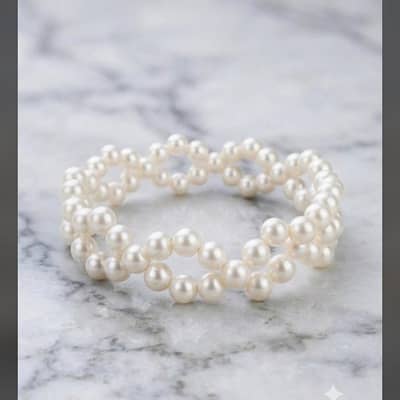 Elegant fashion jewelry| Handmade white beads jewelry |