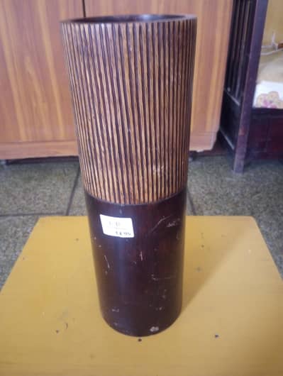 wood vase