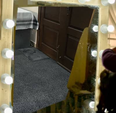 Wooden wall mirror