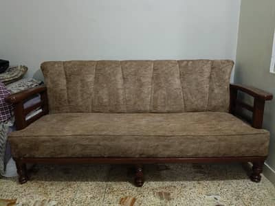 5 Seater Sofa Set (Wooden + Molty Foam)