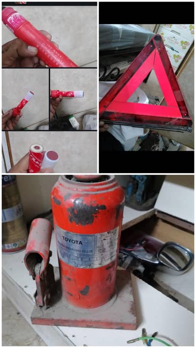 3.5 ton jack emergency reflector and flair