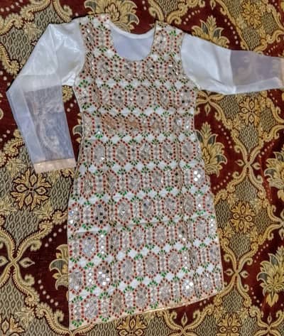 Mirror work beautiful shirt with Sharara