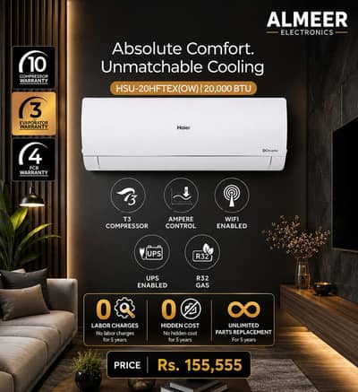 Haier Top of the line Model 20HFTEX white Available at cheapest price