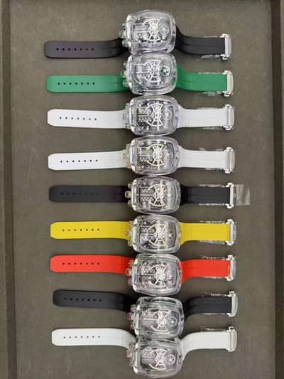Bugatti Transparent Skeleton Dial Quartz Watch