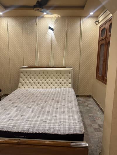 King size bed with 2 side table and good quality foam