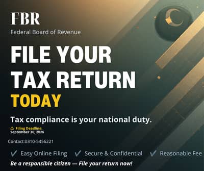 FBR FILE TAX RETURN