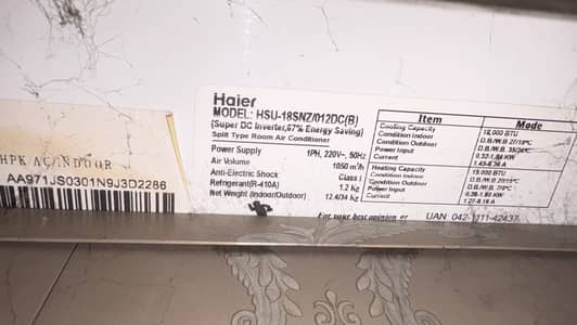 Hauer 1.5 Ton Ac for sale