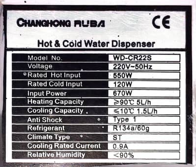 changhong ruba condition 90% okay