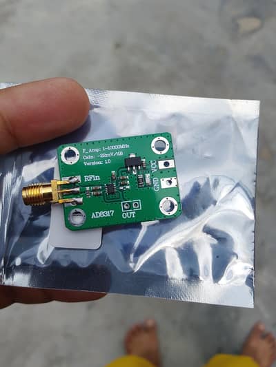 AD8317 RF Power Detector Module (1MHz–10GHz)