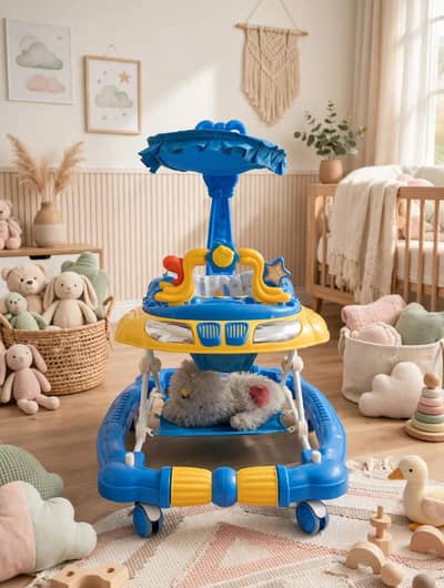 Baby walker with Canopy and Handle