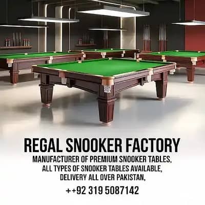 Snooker Table Manufacturer | Factory Price | Club & Home Use |