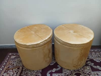 Round Storage Stools