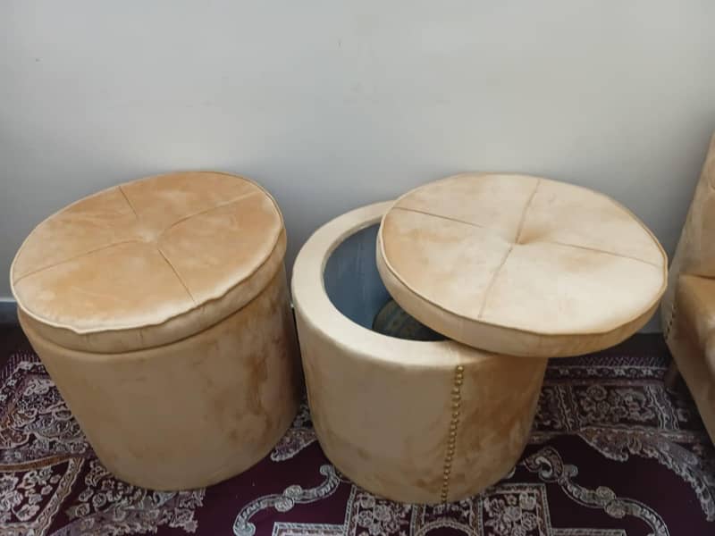 Round Storage Stools 1