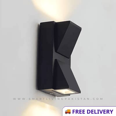 Modern K-Shape Geometric LED Wall Light - IP65 Waterproof Rust-Proof