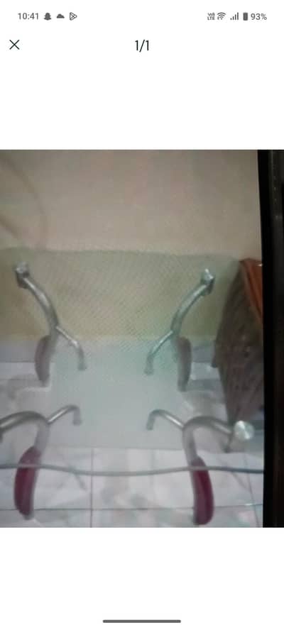 2 side glass tables