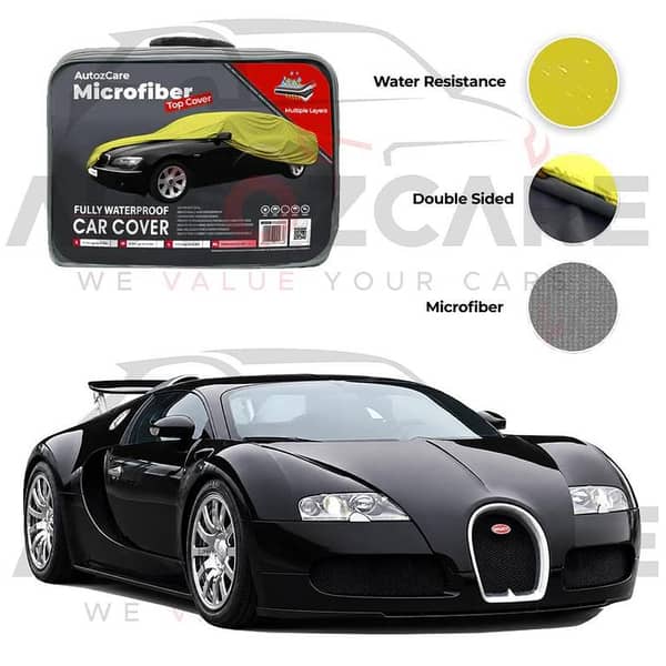 Bugatti Yeyron Microfiber Car Top Cover - Model 2009-2015