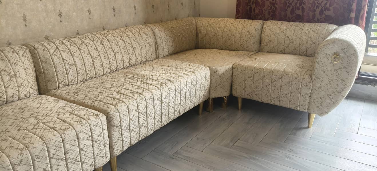 Imported L shape sofa set. 2