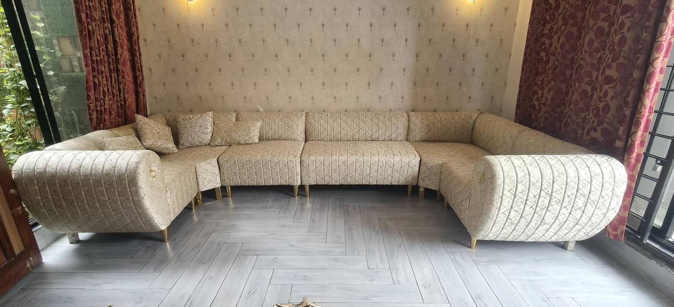 Imported L shape sofa set. 4